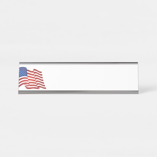 Amerikaanse vlag bureau naambordje (Voorkant)