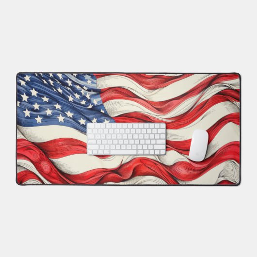 Amerikaanse vlag bureaumat (Keyboard & Muis)