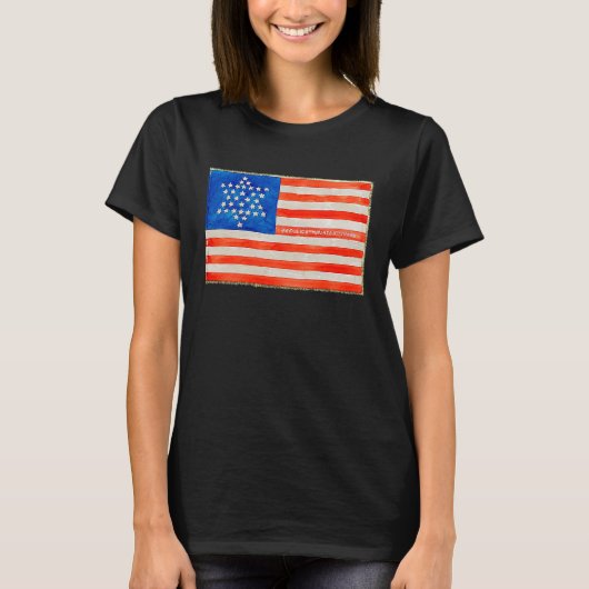 Amerikaanse vlag Burgeroorlog T-shirt (Voorkant)