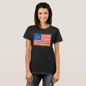 Amerikaanse vlag Burgeroorlog T-shirt (Voorkant volledig)