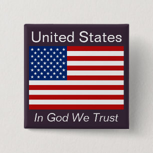 Amerikaanse vlag Button
