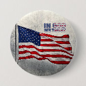 Amerikaanse vlag Button (Voorkant)