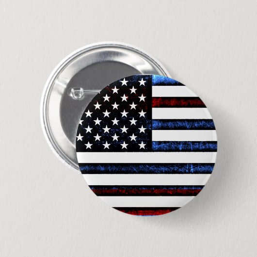 Amerikaanse vlag Button (Voorkant /achterkant)