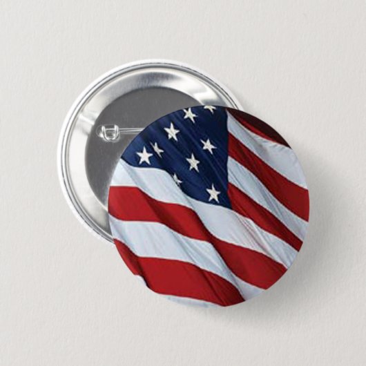 Amerikaanse vlag Button (Voorkant /achterkant)