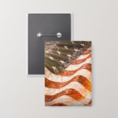 Amerikaanse vlag button (Voorkant / Achterkant)