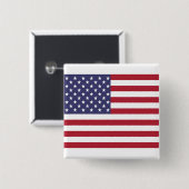 Amerikaanse vlag Button (Voorkant /achterkant)