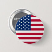 Amerikaanse vlag Button (Voorkant /achterkant)