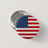Amerikaanse vlag Button (Voorkant /achterkant)