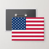 Amerikaanse vlag Button Amerikaanse vlag Patriotti (Voorkant / Achterkant)