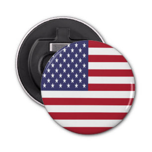 Amerikaanse vlag button flesopener