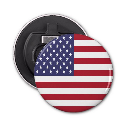 Amerikaanse vlag button flesopener (Voorkant)