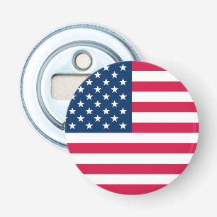 Amerikaanse vlag button flesopener