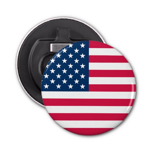 Amerikaanse vlag button flesopener (Voorkant)