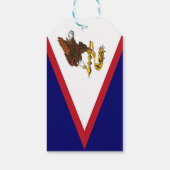 Amerikaanse vlag cadeaulabel (Achterkant)