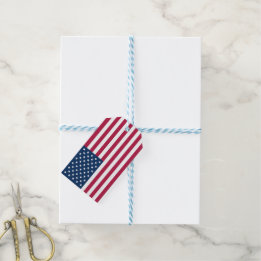 Amerikaanse vlag cadeaulabel