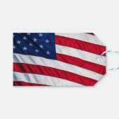 Amerikaanse vlag cadeaulabel (Voorkant (Horizontaal))