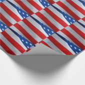 Amerikaanse vlag, cadeauomslag. cadeaupapier (Hoek)