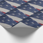 Amerikaanse vlag, cadeauomslag. cadeaupapier (Hoek)