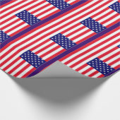 Amerikaanse vlag cadeaupapier (Hoek)
