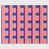 Amerikaanse vlag cadeaupapier (Vlak)