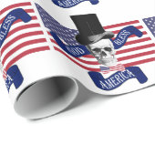 Amerikaanse vlag cadeaupapier (Rol Hoek)