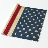  Amerikaanse vlag Cadeaupapier (Uitgerold)