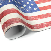 Amerikaanse vlag cadeaupapier (Rol Hoek)