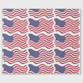 AMERIKAANSE VLAG CADEAUPAPIER (Vlak)