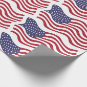 AMERIKAANSE VLAG CADEAUPAPIER (Hoek)