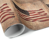 Amerikaanse  vlag cadeaupapier (Rol Hoek)