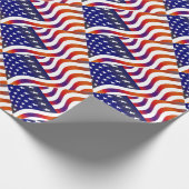 Amerikaanse vlag cadeaupapier (Hoek)