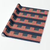 Amerikaanse vlag Cadeaupapier (Uitgerold)