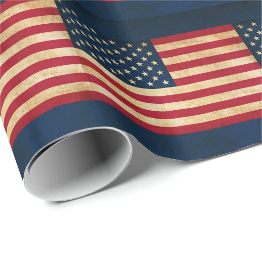 Amerikaanse vlag Cadeaupapier (Rol Hoek)
