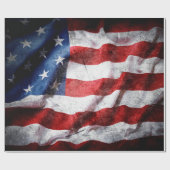 Amerikaanse vlag cadeaupapier (Vlak)