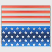 Amerikaanse vlag cadeaupapier (Vlak)