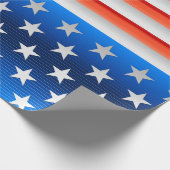 Amerikaanse vlag cadeaupapier (Hoek)
