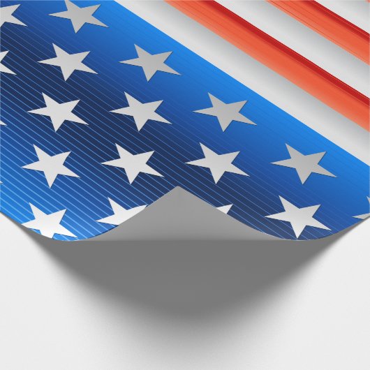 Amerikaanse vlag cadeaupapier (Hoek)
