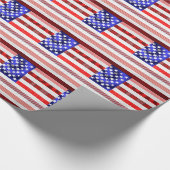 Amerikaanse vlag cadeaupapier (Hoek)