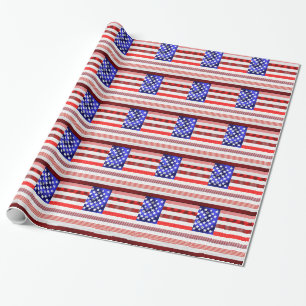 Amerikaanse vlag cadeaupapier