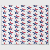 Amerikaanse vlag cadeaupapier (Vlak)