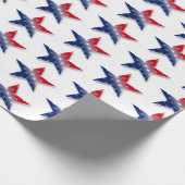 Amerikaanse vlag cadeaupapier (Hoek)