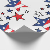 Amerikaanse vlag cadeaupapier (Hoek)