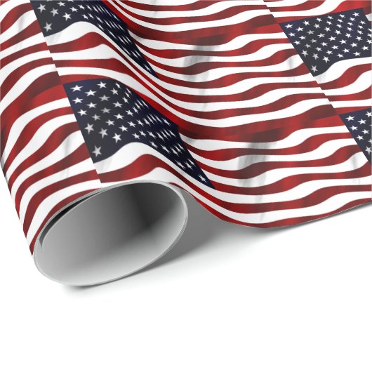 Amerikaanse vlag cadeaupapier (Rol Hoek)
