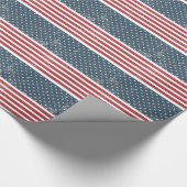 Amerikaanse vlag cadeaupapier (Hoek)