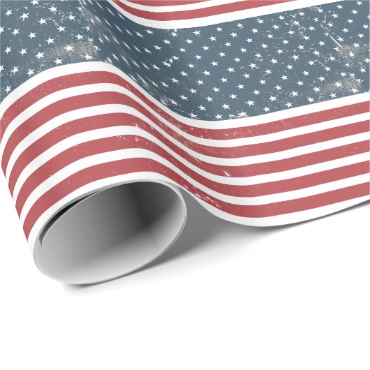 Amerikaanse vlag cadeaupapier (Rol Hoek)