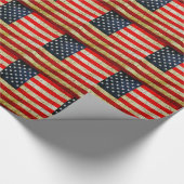 Amerikaanse vlag cadeaupapier (Hoek)