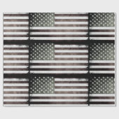 Amerikaanse vlag cadeaupapier (Vlak)