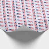 Amerikaanse vlag cadeaupapier (Hoek)