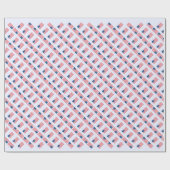 Amerikaanse vlag cadeaupapier (Vlak)