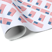 Amerikaanse vlag cadeaupapier (Rol Hoek)